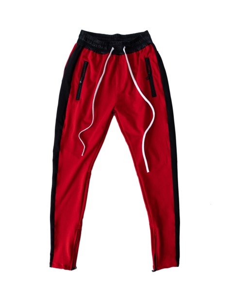 Red on Black Trackpants